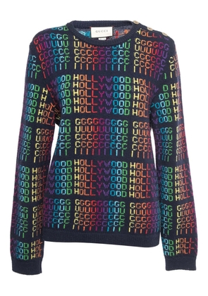 Gucci Pre-Owned Hollywood Rainbow sweater - Blue