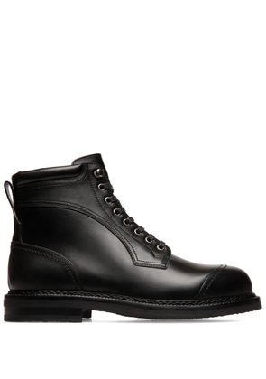 Bally leather lace-up boots - Black