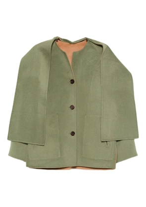 ALICIA AUDREY Viktorya button-fastening wool coat - Green