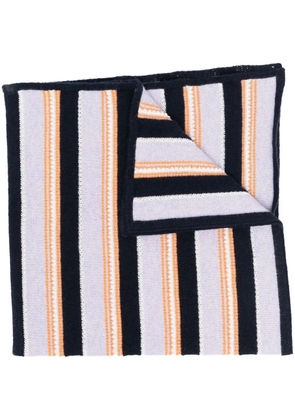 Barrie striped knitted scarf - Purple