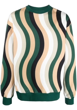 Camper wave-pattern cotton sweatshirt - White