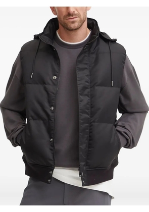 Theory hooded zip-up gilet - Black