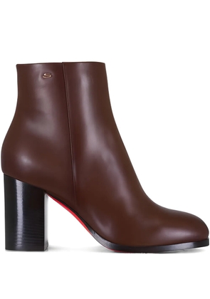 Santoni Gladys block-heel ankle boots - Brown