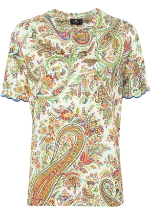 ETRO paisley-print cotton T-shirt - Green