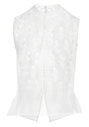 Giambattista Valli sleeveless top - White