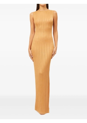 La Galpa ribbed maxi dress - Neutrals