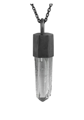 Parts of Four oxidised talisman necklace - Black