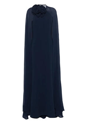 Elie Saab cady maxi dress - Blue
