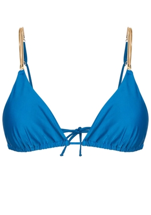 Lenny Niemeyer chain-link triangle-cup bikini top - Blue