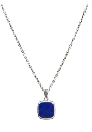 John Varvatos lapis pendant necklace - Silver