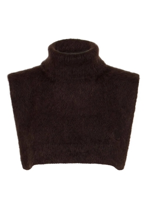 Moncler turtleneck cropped top - Brown