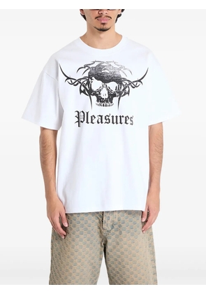 Pleasures skull-graphic T-shirt - White