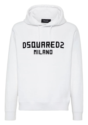 DSQUARED2 drawstring hoodie - White