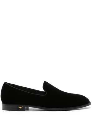 Giuseppe Zanotti Rudolph velvet slippers - Black