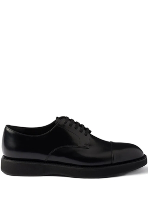 Prada leather lace-up shoes - Black