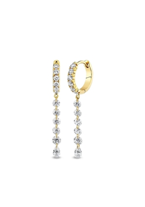 Logan Hollowell 18K yellow gold diamond hoop earrings