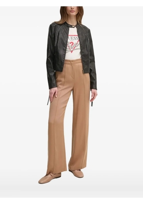 GUESS USA zip-fastening panelled jacket - Brown