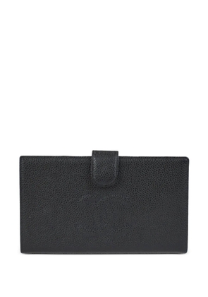 CHANEL Pre-Owned 2000 CC logo-embossed leather wallet - Black