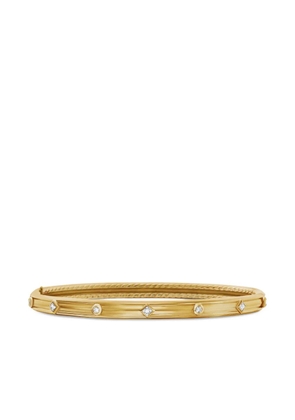 David Yurman 18K yellow gold Modern Renaissance diamond bangle