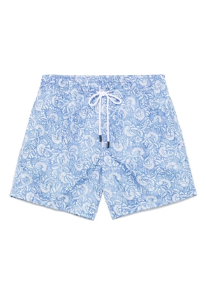 Barba printed swim shorts - Blue