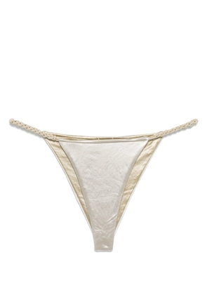 Isa Boulder full-chain bikini bottoms - Grey