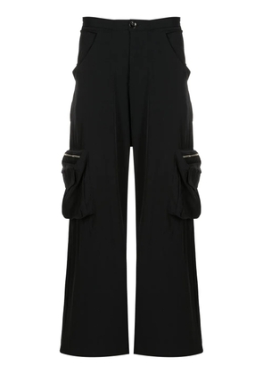 Amir Slama multi-pocket wide-leg trousers - Black