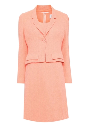 CHANEL Pre-Owned 1997 setup jacket dress suit - Orange