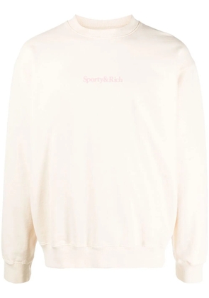 Sporty & Rich New Health cotton sweatshirt - Neutrals