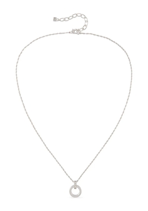 Nina Ricci Pre-Owned 1980s pre-owned crystal-embellished pendant necklace - Silver