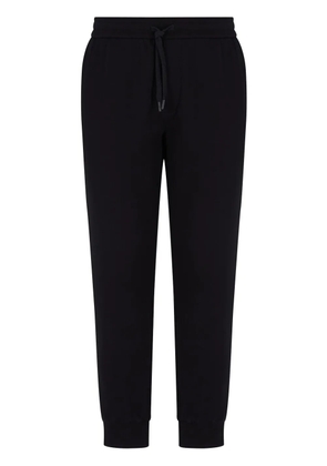 Armani Exchange logo-embroidered track pants - Black