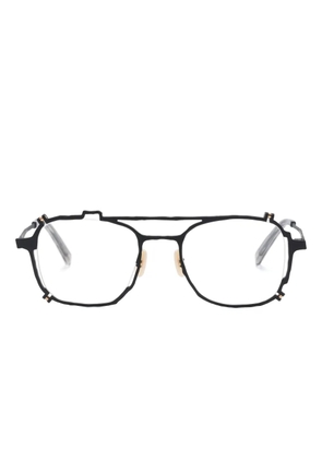 MASAHIROMARUYAMA MM-0080 No.1 asymmetric-frame glasses - Black