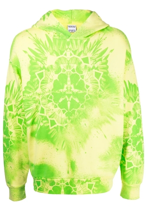 COUNTY OF MILAN tie-dye cotton hoodie - Yellow