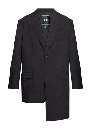 Y-3 asymmetrical single-button blazer - Black