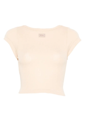 Jean Paul Gaultier ribbed short-sleeve T-shirt - Neutrals