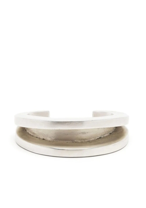 Parts of Four Crescent Channel bracelet - Silver
