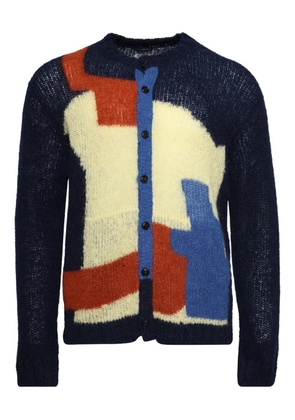 BODE Chapeau graphic cardigan - Blue