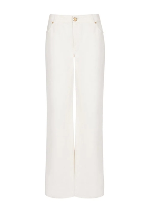 Balmain logo-patch jeans - White