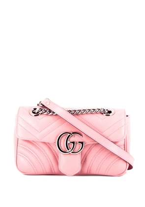 Gucci Pre-Owned 2020s GG Marmont quilted cross-body bag - Pink