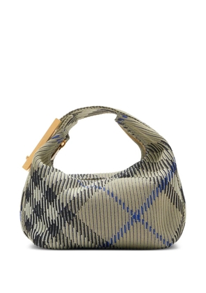 Burberry mini Peg checked tote bag - Green