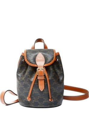 Celine Pre-Owned 2023-2025 mini Folco Triomphe backpack - Brown