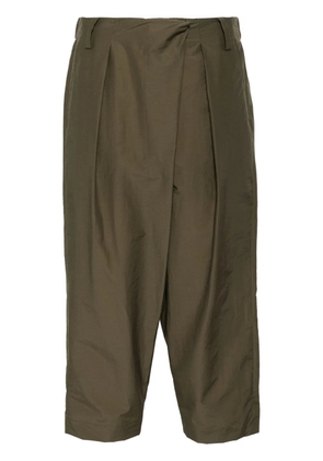 GDeL by gaze de lin drop-crotch trousers - Green