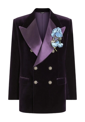 Dolce & Gabbana double-breasted jacket - Purple