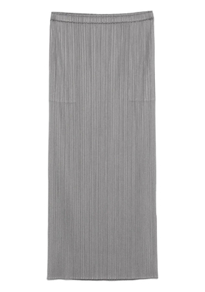 Pleats Please Issey Miyake pleated midi skirt - Grey