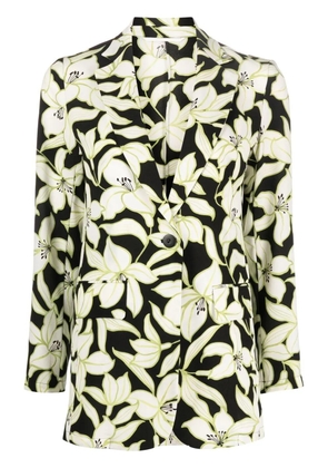 'S Max Mara Studio floral-print blazer - Black