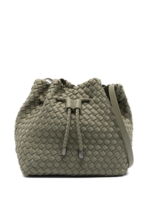 NAGHEDI medium Gramercy woven bucket bag - Green