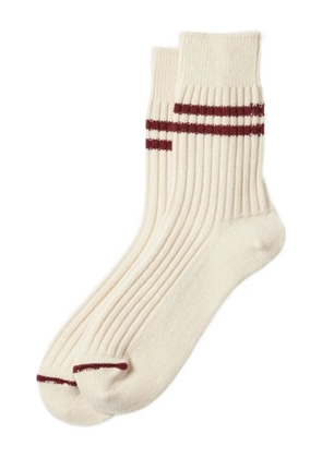 RoToTo striped ribbed socks - Neutrals