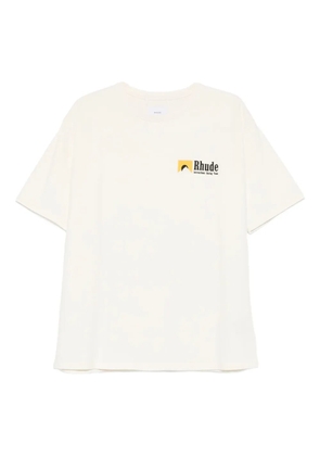 RHUDE logo short-sleeve T-shirt - Neutrals