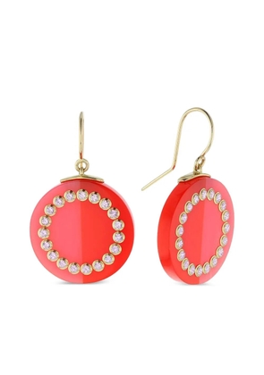 Mark Davis 18K yellow gold sapphire earrings