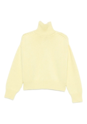 SA SU PHI roll-neck cut-out sweater - Yellow