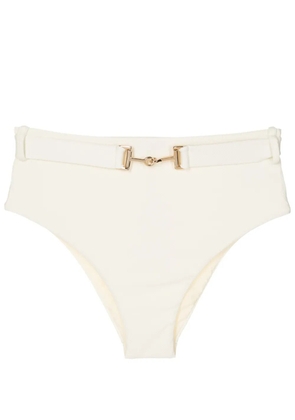 Lenny Niemeyer buckle-detailing high-waist bikini bottoms - White